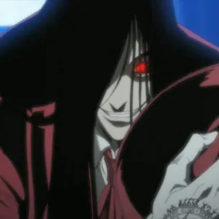 🩸 94678378 Alucard Hellsing vampire, anime, hellsing, alucard, violence, horror telegram sticker