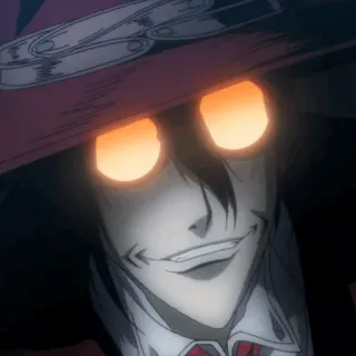 🩸 9b3fd949 Alucard Hellsing vampire, anime, hellsing, alucard, evil telegram sticker