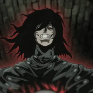 🩸 ccb0dcb0 Alucard Hellsing vampire, anime, hellsing, alucard, monster telegram sticker