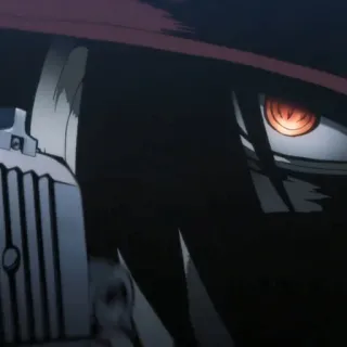 🩸 d7d82331 Alucard Hellsing anime, vampire, gun, hellsing, alucard telegram sticker