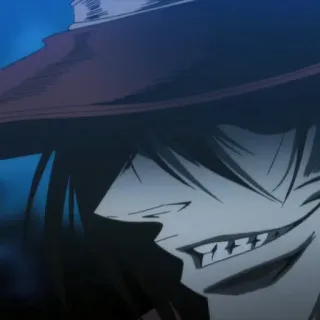 🩸 e156c90e Alucard Hellsing vampire, hellsing, anime, alucard, gothic telegram sticker