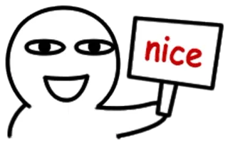 ✅ 6895e2fb nice nett, positiv, zustimmung, süß, cartoon telegram sticker