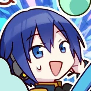 😅 5997f232 Kaito アニメ, ボーカロイド, KAITO, キャラクター, かわいい telegram sticker