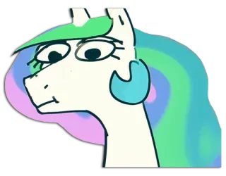 😕 2b881489 Princess Celestia My Little Pony My Little Pony, Công chúa Celestia, hoạt hình, pony, hài hước, hoạt hình telegram sticker