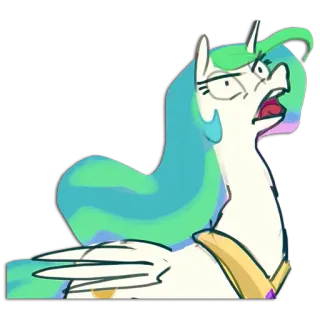 😠 fe81aa5a Princess Celestia My Little Pony Hoạt hình, Pony, Celestia, Công chúa, Hài hước, Ngựa telegram sticker