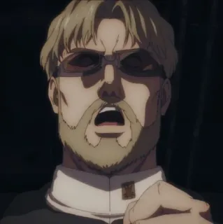 😃 22a09df8 Zeke Yeager Attack on Titan anime, attack on titan, zeke yeager, character, blonde hair telegram sticker