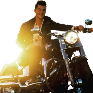 🏍 2c6ce82a 남자, 오토바이, 가죽 재킷, 오토바이, 차량 telegram sticker