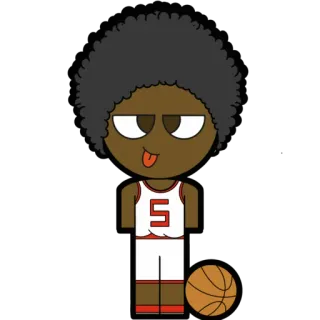 😛 152534b4 basquete, desenho animado, esportes, atleta, jogador whatsapp sticker