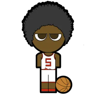 😑 d2ac86c6 basquete, esporte, atleta, bola, desenho animado, jogador, uniforme whatsapp sticker