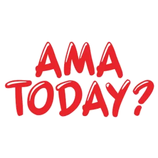 ❔ a9f10fc5 AMA TODAY? AMA, today, ask me anything, question, red telegram sticker