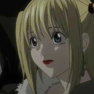 📓 5276048e Misa Amane Death Note anime, misa, death note, pirang, cewek whatsapp sticker