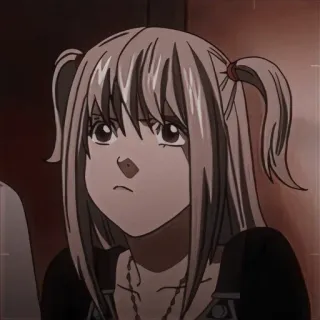 📓 5ffcface Misa Amane Death Note misa, amane, anime, karakter, death note, goth whatsapp sticker