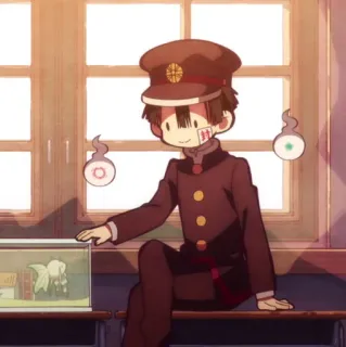 🕊 28ad85bb Hanako-kun Toilet-bound Hanako-kun 动漫, 漫画, 制服, 花子君, 灵魂, 幽灵, 可爱 telegram sticker