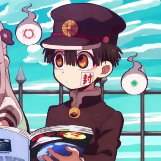 🕊 3ae77089 Hanako Toilet-Bound Hanako-kun 动漫, 漫画, 幽灵, 学校, 超自然 telegram sticker