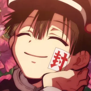 ☁️ cf586f1e 封 动漫, 角色, 贴纸, 微笑 telegram sticker