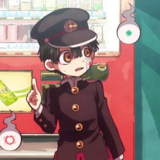 🕊 e838b07d Hanako Toilet-bound Hanako-kun 动漫, 漫画, 幽灵, 超自然, 学校, 男孩, 可爱 telegram sticker