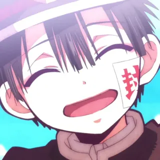 🕊 e90d2592 Hanako-kun Toilet-bound Hanako-kun 封 动漫, 漫画, 花子君, 学校, 超自然, 灵魂 telegram sticker