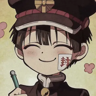 🏮 42583ef6 Hanako-kun Toilet-bound Hanako-kun Anime, Manga, Hanako-kun, Jibaku Shounen Hanako-kun, Lucu, Seragam sekolah, Stiker telegram sticker