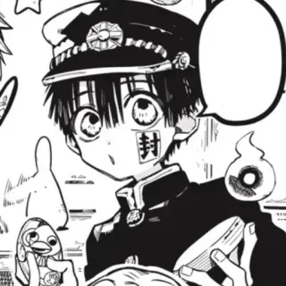 🍚 1490e301 Hanako Toilet-Bound Hanako-kun Anime, Manga, Postać, Hanako-kun, Hanako, duch szkolny telegram sticker