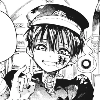 🥢 8e3e2386 Hanako-kun Toilet-bound Hanako-kun 封 Anime, Manga, Duch, Nadprzyrodzone, Szkoła, Duch, Męski telegram sticker