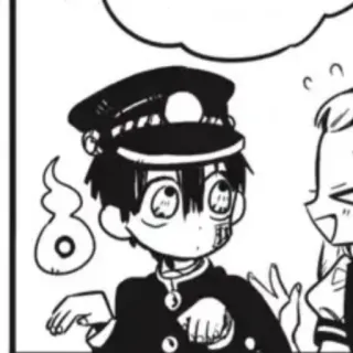 🍚 a39c21f8 Hanako-kun Toilet-bound Hanako-kun Anime, Manga, Hanako-kun, Hanako, duch ze szkolnej toalety, Duch, Nadprzyrodzone telegram sticker