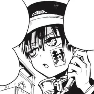 🍚 ae520fa7 Hanako Toilet-bound Hanako-kun 封 Anime, Manga, Hanako-kun, Duch, Upior, Pieczęć, Toilet-bound telegram sticker