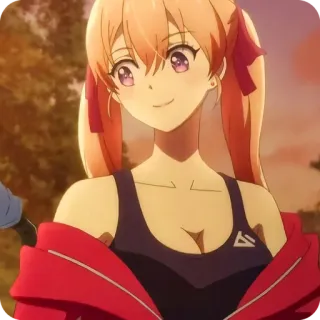 ⭐️ 6cf227a7 Anime, Gadis, Senyum, Olahraga, Lucu, Ilustrasi whatsapp sticker