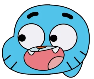 😀 88269ecb Gumball Watterson The Amazing World of Gumball Мультфильм, Анимированный, Кот, Гамбол, Гамбол Ваттерсон telegram sticker