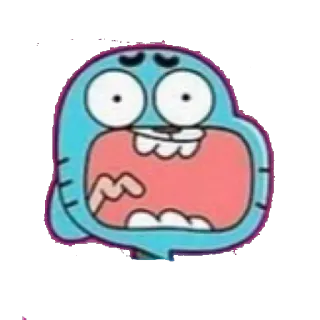 😱 afa436c4 Gumball Watterson The Amazing World of Gumball мультфильм, Гамбол, анимация, кот, смешной, персонаж, Удивительный мир Гамбола telegram sticker