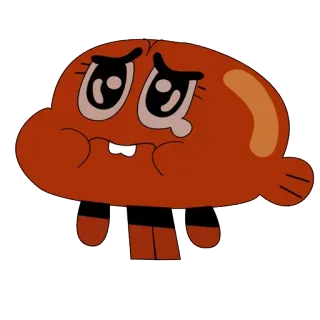 😢 b244c5e2 Darwin Watterson The Amazing World of Gumball мультфильм, плачущий, грустный, рыба, Дарвин Ваттерсон, Удивительный мир Гамбола telegram sticker
