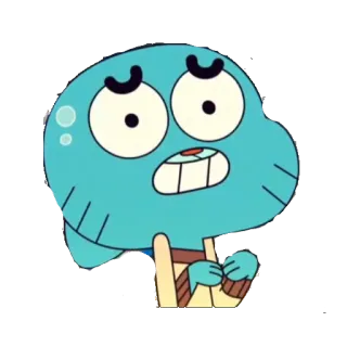 😰 cf7be5c2 Gumball Watterson The Amazing World of Gumball мультфильм, кот, гамбол, мульт, телешоу, смешной telegram sticker