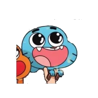 😍 db36d054 Gumball The Amazing World of Gumball мультфильм, Гамбол, Удивительный мир Гамбола, кот, анимированный, телешоу telegram sticker