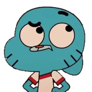 🤔 e5b929be Gumball Watterson The Amazing World of Gumball Мультфильм, Гамбол, Кот, Удивительный мир Гамбола telegram sticker
