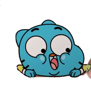 😮 fa6be2c7 Gumball Watterson The Amazing World of Gumball мультфильм, кот, анимированный, Гамбол telegram sticker