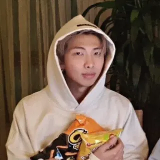 🐾 b19247bc RM Orang, Selebriti, RM, Hoodie, Kpop, Keripik whatsapp sticker