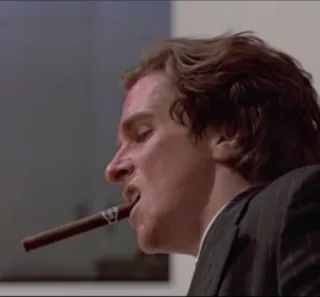 🪚 a08ff512 homme, cigare, fumer, costume telegram sticker