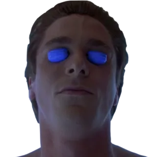 👽 c79ebdcf Patrick Bateman American Psycho Patrick Bateman, American Psycho, 80s, horror telegram sticker