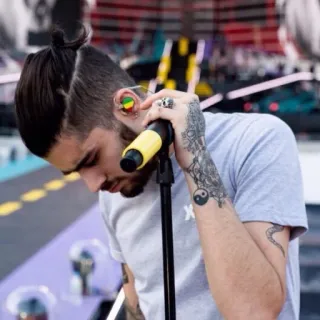 🙃 bc795961 Zayn Malik 음악가, 가수, 남자, 유명인, 문신, 귀걸이 telegram sticker