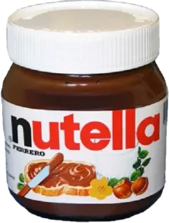 🌰 63f530ec nutella ヌテラ, チョコレート, スプレッド, ヘーゼルナッツ, 食品, デザート telegram sticker