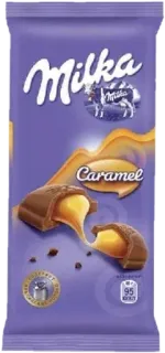 🍫 9fb1e8c9 Milka Caramel ミルカ, キャラメル, チョコレート, お菓子, 食品, デザート, スナック telegram sticker
