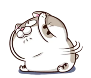 🙉 63cd0111 แมว, การ์ตูน, น่ารัก, สัตว์, สติกเกอร์ telegram sticker