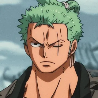 🪐 0ef0a070 Zoro One Piece Зоро, One Piece, Аниме, Пират, Мечник, Шрам, Экшн telegram sticker