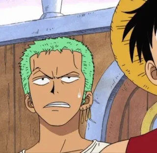 🪐 2971b1b7 Zoro One Piece Аниме, Ван Пис, Ророноа Зоро, Зоро, Пират, Манга, Персонаж telegram sticker