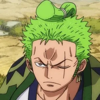 🪐 3823025c Zoro One Piece Аниме, Ван Пис, Зоро, Ророноа Зоро, Мечник, Пират telegram sticker