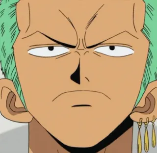 🪐 4be9bda2 Zoro One Piece Аниме, Ван Пис, Зоро, Ророноа Зоро, Мечник, Персонаж telegram sticker