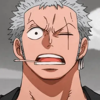 🪐 c1b6dea2 Zoro One Piece Аниме, Ван Пис, Ророноа Зоро, Зоро, Пират, Мечник telegram sticker