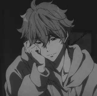 🌑 507030be Anime, Personnage, Manga, Portrait, Garçon telegram sticker