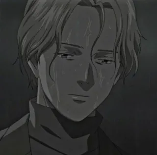 🌑 7935d0bc Johan Liebert Monster Anime, Potwór, Johan Liebert, Smutny, Poważny, Złoczyńca whatsapp sticker