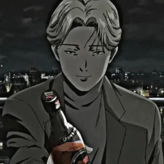 🌑 8b3e05f0 Johan Liebert Monster Potwór, Anime, Johan Liebert, Postać, Manga whatsapp sticker