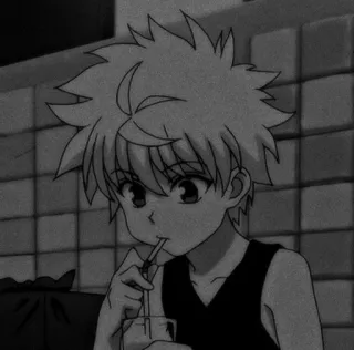 🦉 1229dff6 Killua Zoldyck Hunter x Hunter аниме, парень, персонаж, киллуа, хантер х хантер, мультфильм telegram sticker